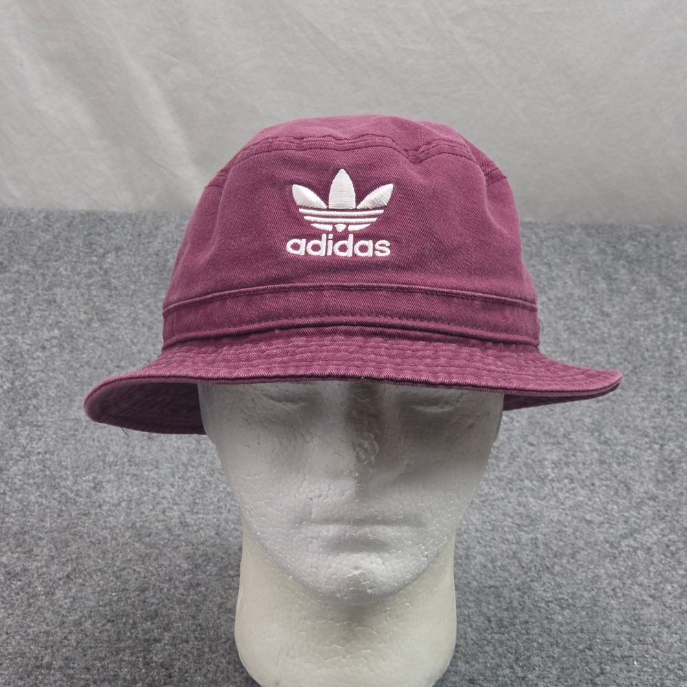 Adidas Bucket Hat Burgundy Maroon Skater West Coast Streetwear Beach Resortwear